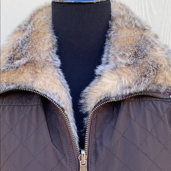 HAROLD’S REVERSIBLE FAUX 2-IN-1 BROWN VEST SIZE M - Picture 3 of 9